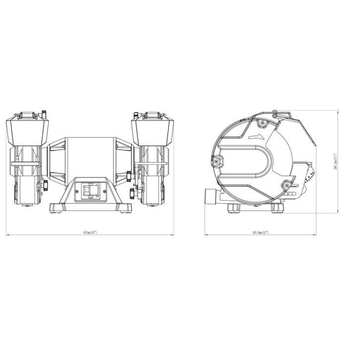 Точильный станок Metabo DSD 200 PLUS 750Вт, 200x25, 2980об/мин (604210000) изображение 12