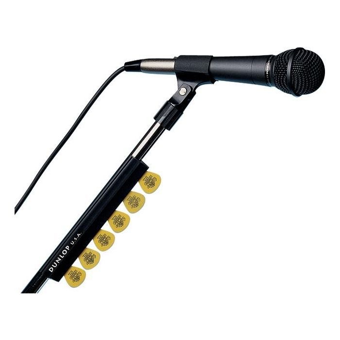 Держатель для медиаторов Jim Dunlop 7" Black Mic Stand Pickholder Для микрофонной стойки (5010) изображение 2