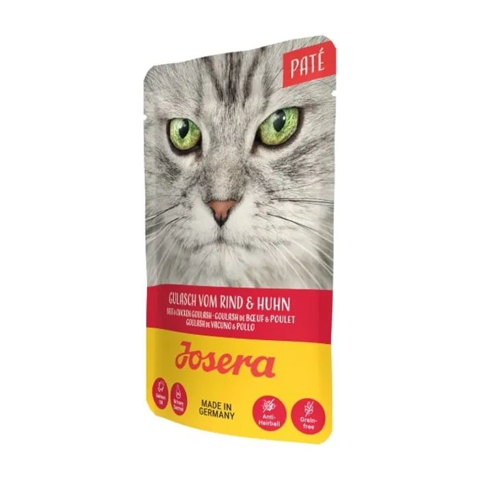 Влажный корм для кошек Josera Pate Gulasch vom Rind & Huhn паштет гуляш из говядины (4032254750079)