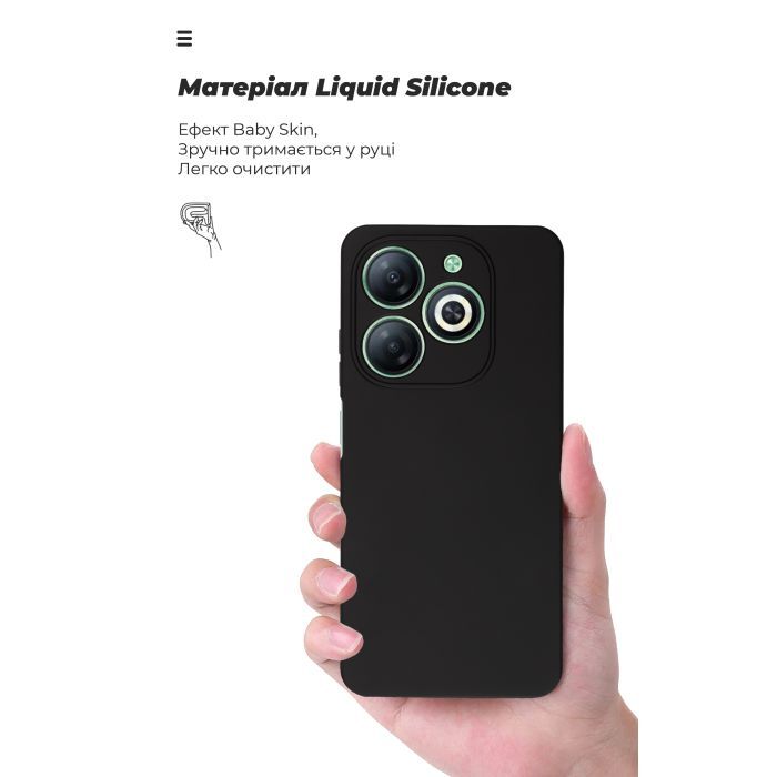 Чехол для мобильного телефона Armorstandart ICON Infinix Smart 8 Camera cover Black (ARM79059) изображение 7