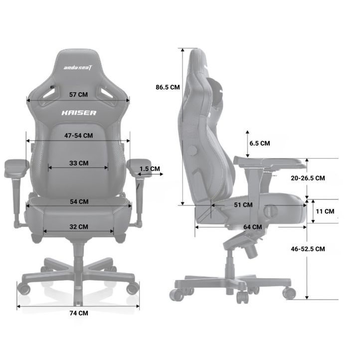 Кресло игровое Anda Seat Kaiser 4 PVC Size XL Pink (AD12YDDC-XLL-20-P-PV/C) изображение 9