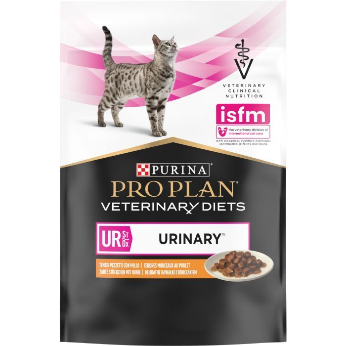 Вологий корм для кішок Purina Pro Plan Veterinary Diets UR ST/OX Urinary З куркою 10 x 85 г (8445290093592) зображення 2