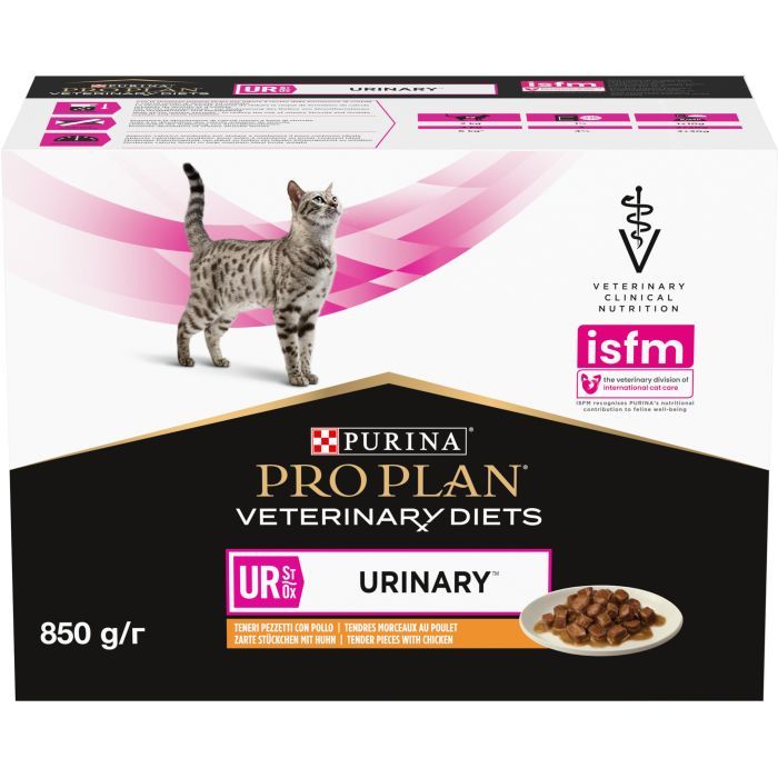 Вологий корм для кішок Purina Pro Plan Veterinary Diets UR ST/OX Urinary З куркою 10 x 85 г (8445290093592) зображення 3