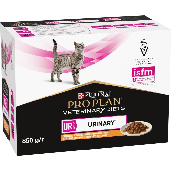 Вологий корм для кішок Purina Pro Plan Veterinary Diets UR ST/OX Urinary З куркою 10 x 85 г (8445290093592) зображення 4