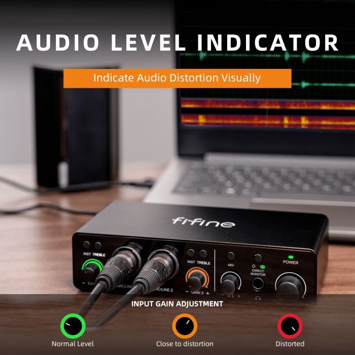 Аудиоинтерфейс Fifine Ampli 3 изображение 10