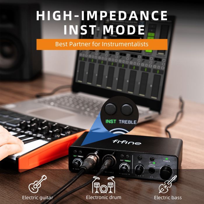 Аудиоинтерфейс Fifine Ampli 3 изображение 6