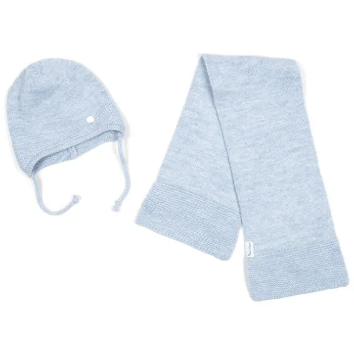 Шапка детская Na с шарфом (NA 1177-50-blue) изображение 2