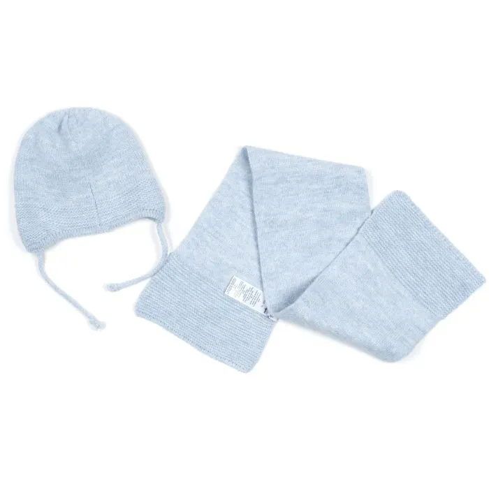 Шапка детская Na с шарфом (NA 1177-50-blue) изображение 3