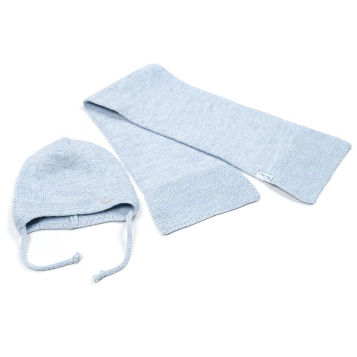 Шапка детская Na с шарфом (NA 1177-48-blue) изображение 4