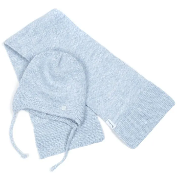 Шапка детская Na с шарфом (NA 1177-50-blue) изображение 6