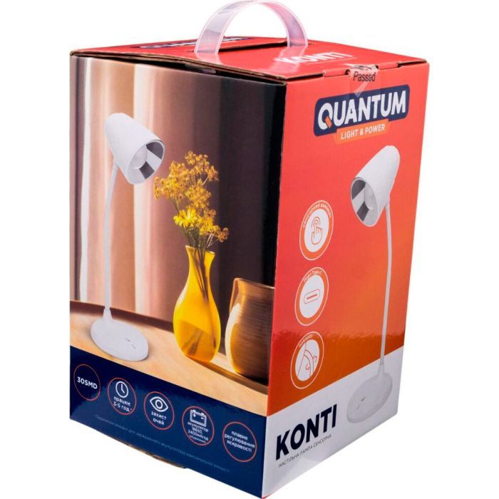 Настільна лампа Quantum KONTI LED з USB (QM-TL1050) зображення 7