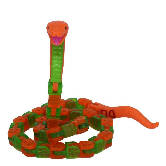 Интерактивная игрушка Zing Klixx Creaturez - Fidget Питон зелено-красный (KX130P_A)