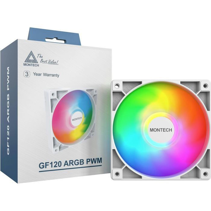 Кулер до корпусу MONTECH GF120 PWM WHITE зображення 4