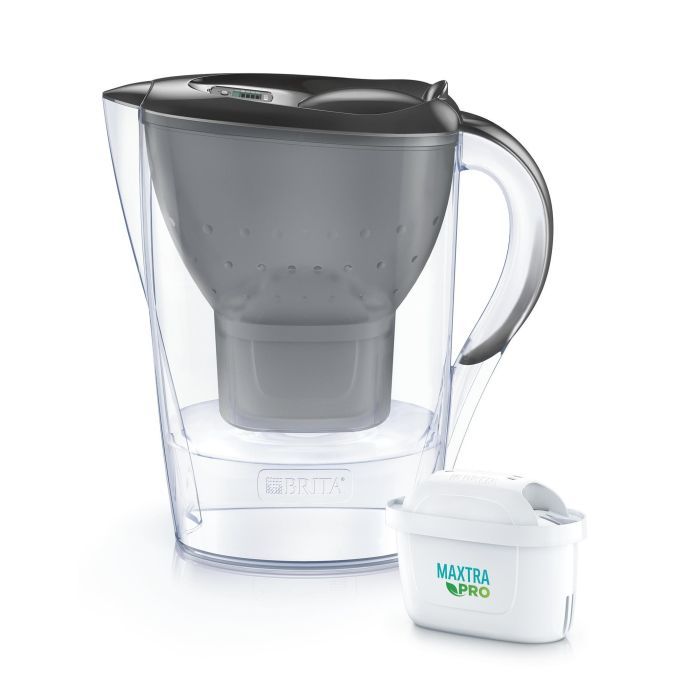Фільтр-глечик Brita Marella Memo MXPro 2.4л (1.4л води) з фільтр-картриджем 3шт, білий (1052791)