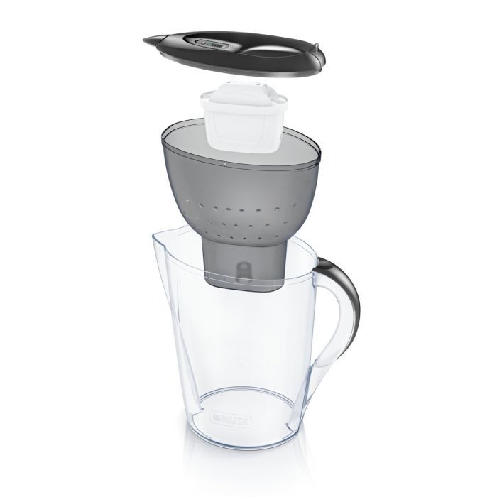 Фільтр-глечик Brita Marella Memo MXPro 2.4л (1.4л води) з фільтр-картриджем 3шт, білий (1052791) зображення 2