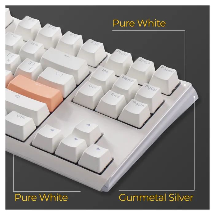 Клавиатура Ducky One 3 TKL Cherry MX Brown RGB UA USB White (DKON2187ST-BUAPXPWWWSC1) изображение 10