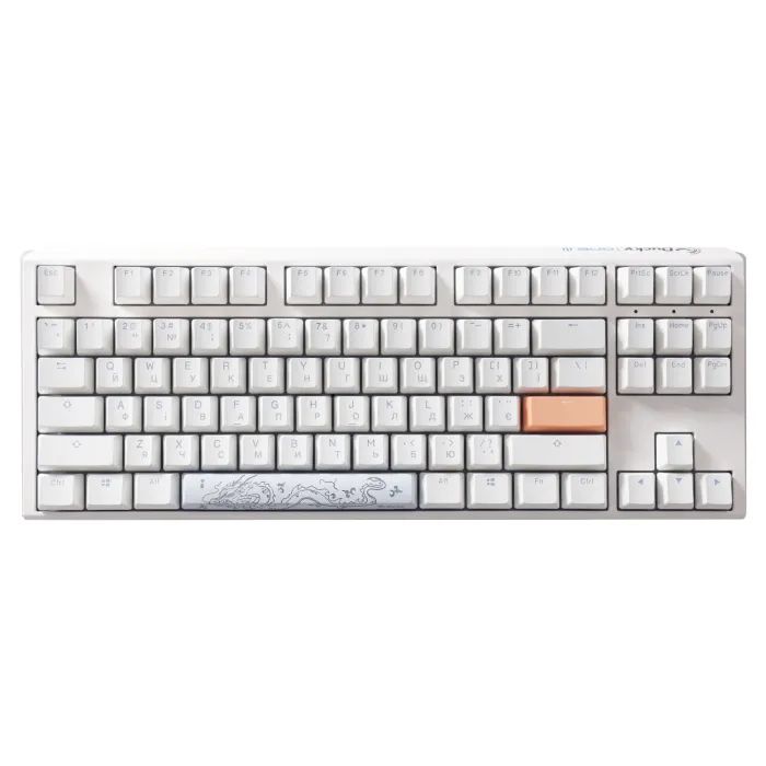 Клавиатура Ducky One 3 TKL Cherry MX Brown RGB UA USB White (DKON2187ST-BUAPXPWWWSC1) изображение 2