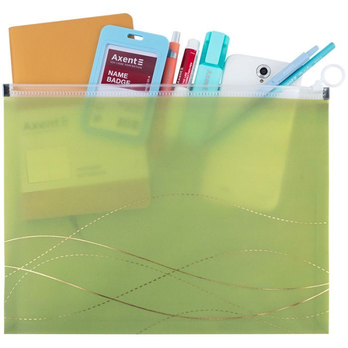 Папка на молнии Axent zip-lock А4 Waves-3 (1497-42-A) изображение 3