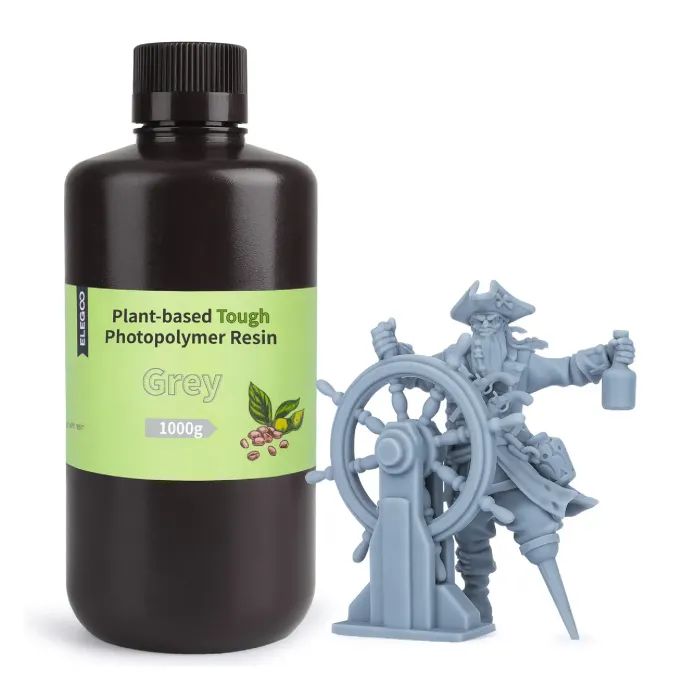 Фотополімерна смола ELEGOO Resin, Plant-Based 1кг, transparent green (50.103.0032)