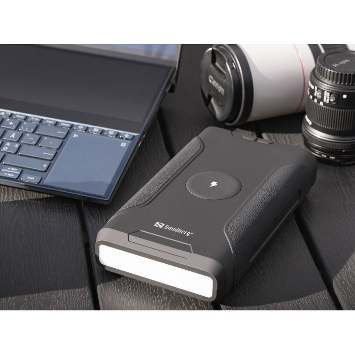 Батарея универсальная Sandberg 72000mAh, Survivor, DC/70W, PD/60W, QC3.0/18W, Cigar Lighter,Wireless (420-64) изображение 8