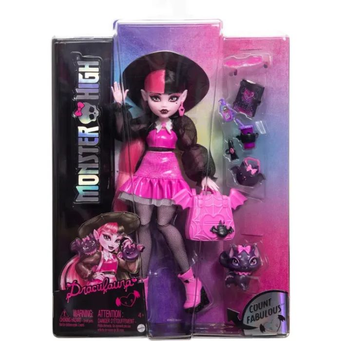 Кукла Monster High Дракулора Монстро-класика – нове покоління (HRP64) изображение 7
