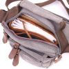 Сумка Vintage Чоловіча з текстилю Сіра (21244) зображення 8