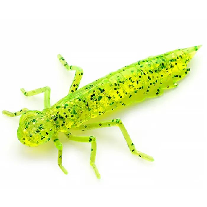 Силікон рибальський FishUP Dragonfly 1.2" 026 - Flo Chartreuse/Green (10шт/уп) (1864.04.79)
