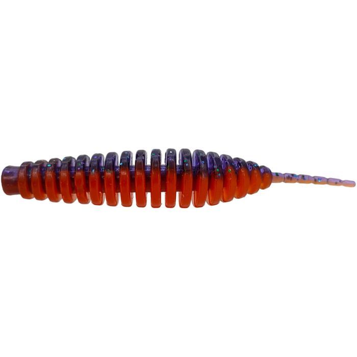 Силікон рибальський FishUP Tanta 3" 207 - Dark Violet/Orange (6шт/уп) (1862.00.22)
