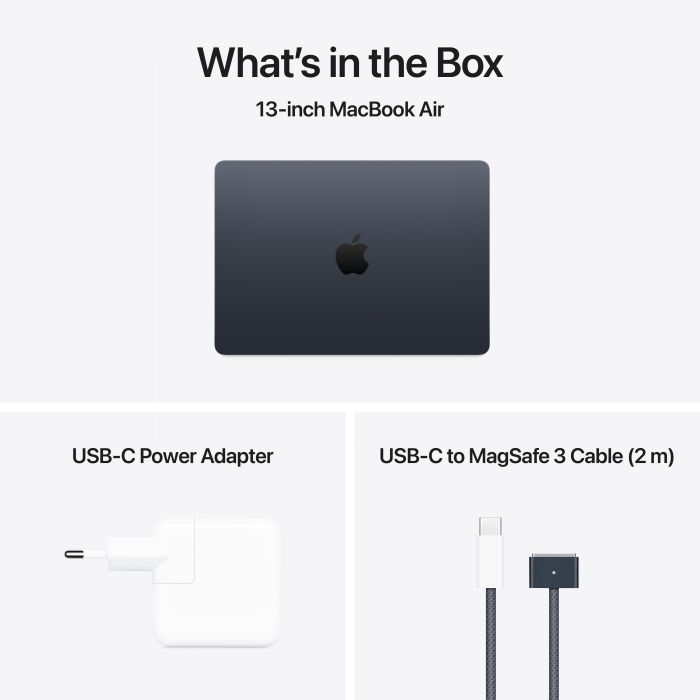 Ноутбук Apple MacBook Air 13 M4 A3240 Midnight (MW123UA/A) изображение 9