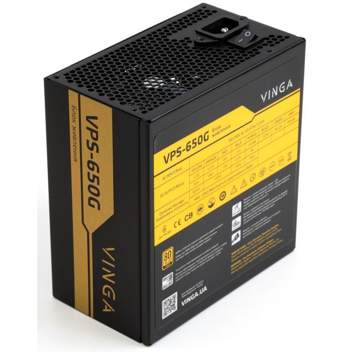 Блок питания Vinga 650W (VPS-650G) изображение 4