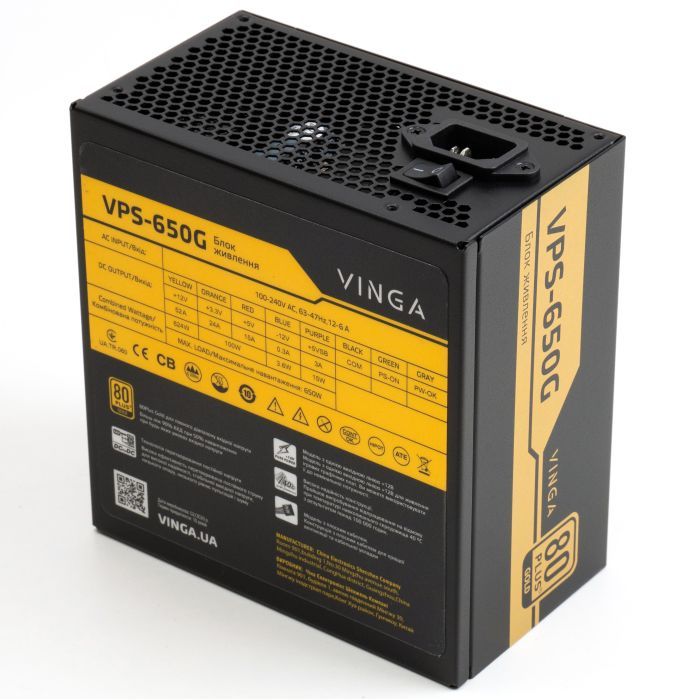 Блок питания Vinga 650W (VPS-650G) изображение 6