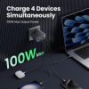 Зарядное устройство Ugreen 4xUSB 100W (3xUSB-C+USB-A) Gan Nexode Fast Charger Grey X565 (35043) изображение 3