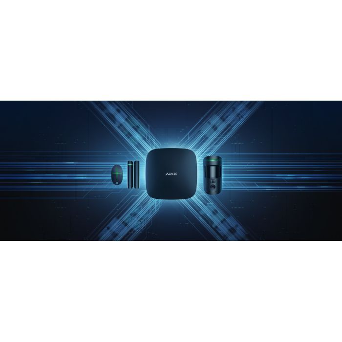 Комплект охоронної сигналізації Ajax StarterKit Cam Plus HDR black зображення 2