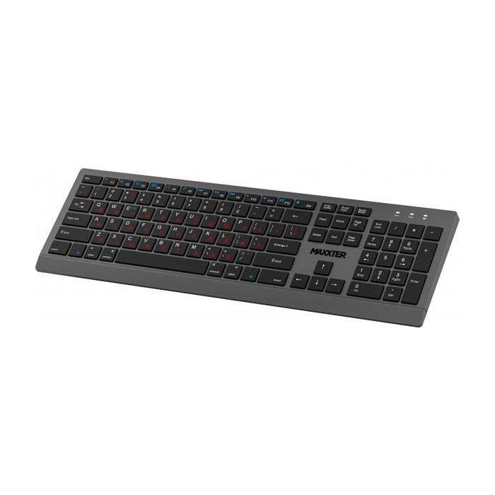 Клавиатура Maxxter KBW-01G-UA Wireless UA Gray (KBW-01G-UA) изображение 2