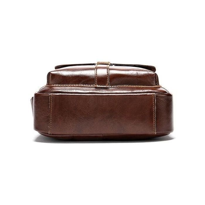 Сумка Vintage Коричневая (14829) изображение 7