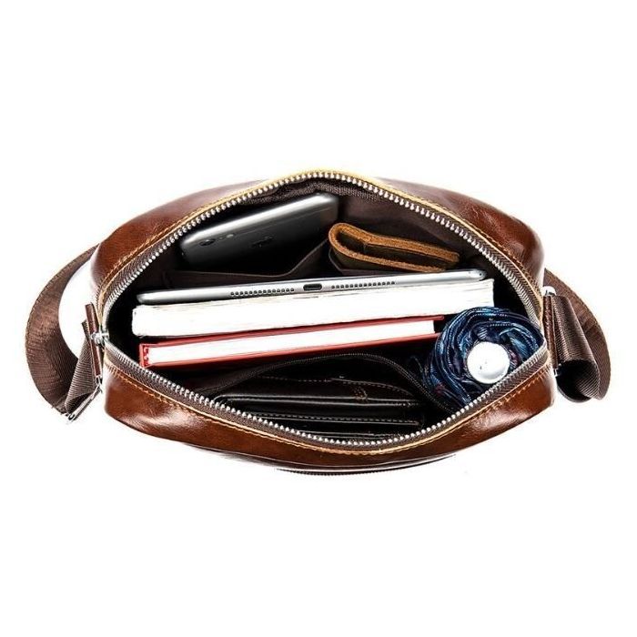 Сумка Vintage Коричневая (14829) изображение 9