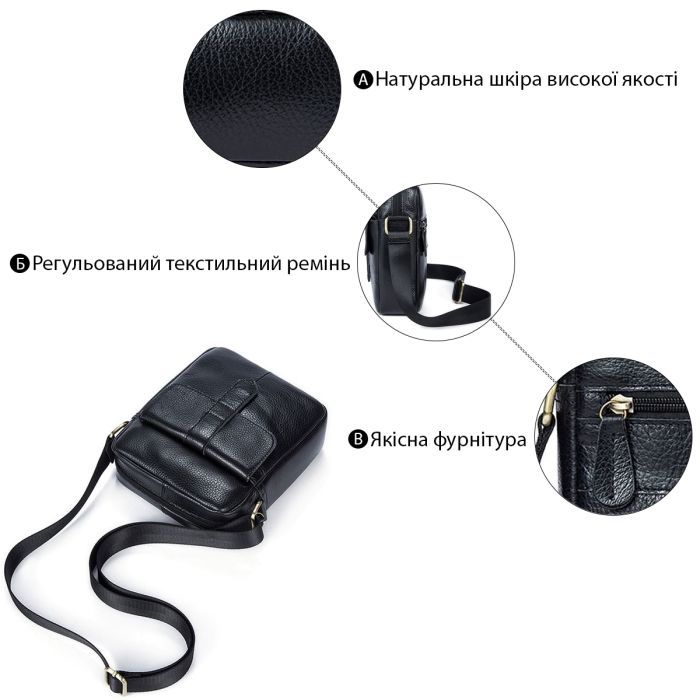 Сумка Vintage Флотар Черная (14721) изображение 4