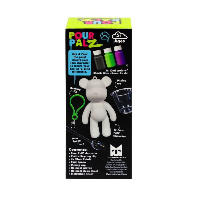 Набор для творчества ToyMonster Pour Palz Флюид Арт - Брелок Мишка (GS-G08162) изображение 10