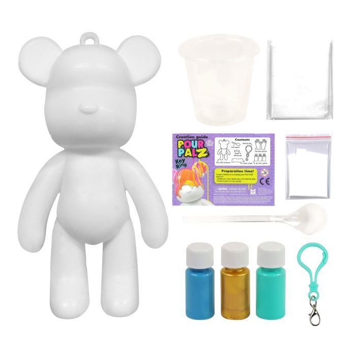 Набор для творчества ToyMonster Pour Palz Флюид Арт - Брелок Мишка (GS-G08162) изображение 3