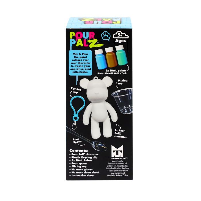Набор для творчества ToyMonster Pour Palz Флюид Арт - Брелок Мишка (GS-G08162) изображение 4