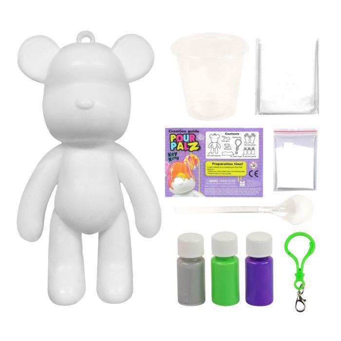 Набор для творчества ToyMonster Pour Palz Флюид Арт - Брелок Мишка (GS-G08162) изображение 9