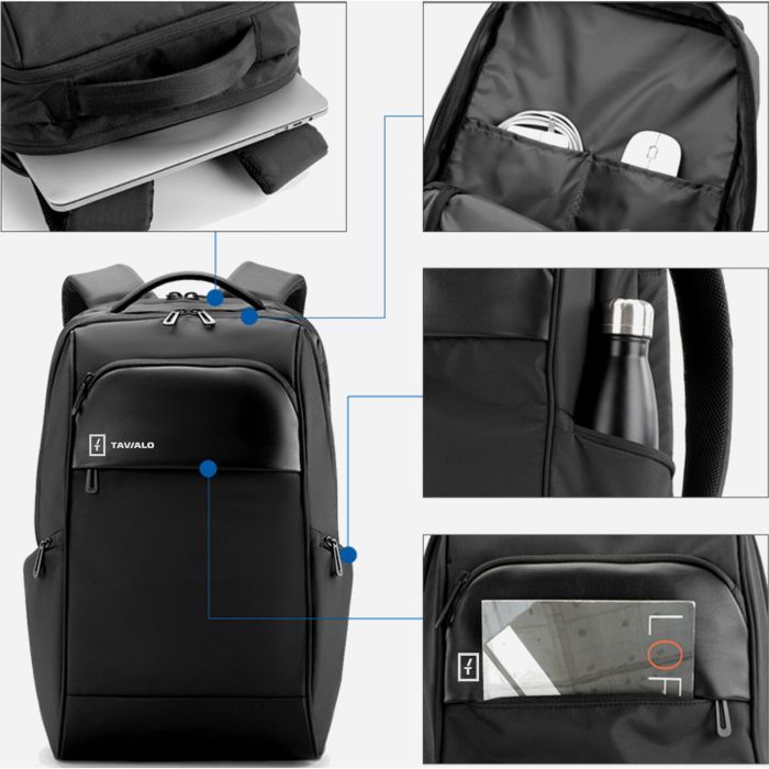 Рюкзак для ноутбука Tavialo 15.6" WARRIOR TD23 black, 23L (222224004) изображение 8