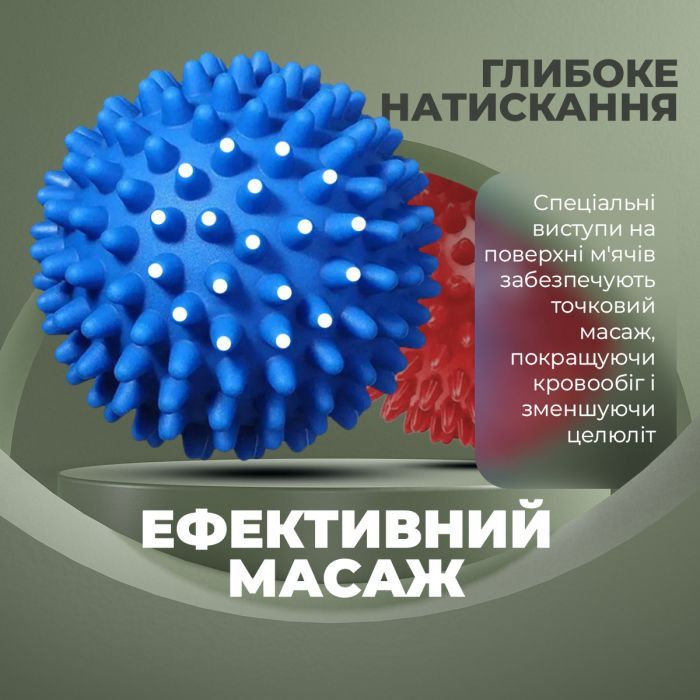 Массажный мяч PowerPlay PP-4341 Massage Ball набір 2 шт (PP_4341) изображение 9