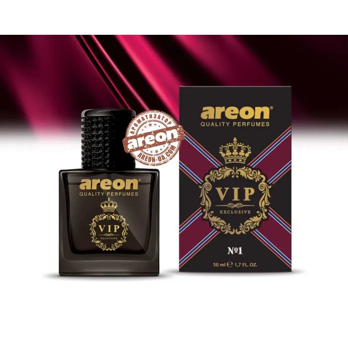 Ароматизатор для автомобиля Areon VIP 1 скло 50 мл Чорний дизайн (85016) изображение 2