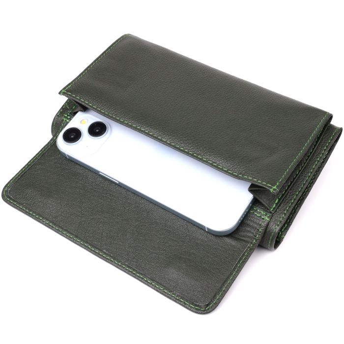 Кошелек ST Leather Из натуральной кожи Зеленый (23068) изображение 8