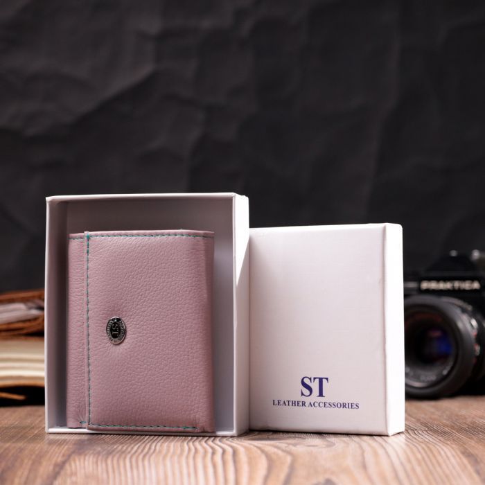 Гаманець ST Leather З натуральної шкіри Бежевий (19503) зображення 10