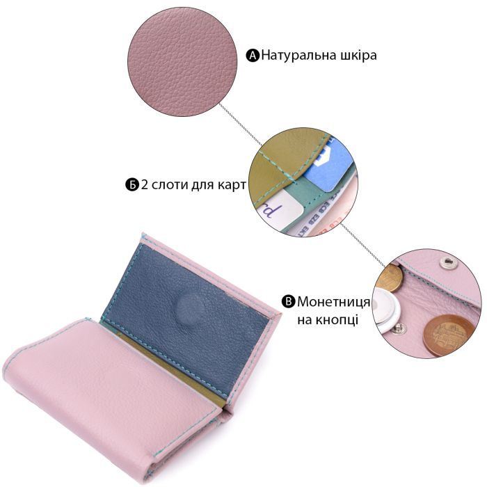 Гаманець ST Leather З натуральної шкіри Бежевий (19503) зображення 4