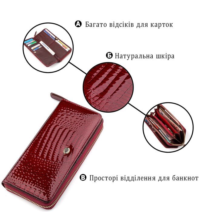 Гаманець ST Leather Червоний (18436) зображення 4