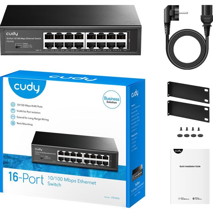Комутатор мережевий Cudy FS1016 (FS1016_EU_V1.0) зображення 4