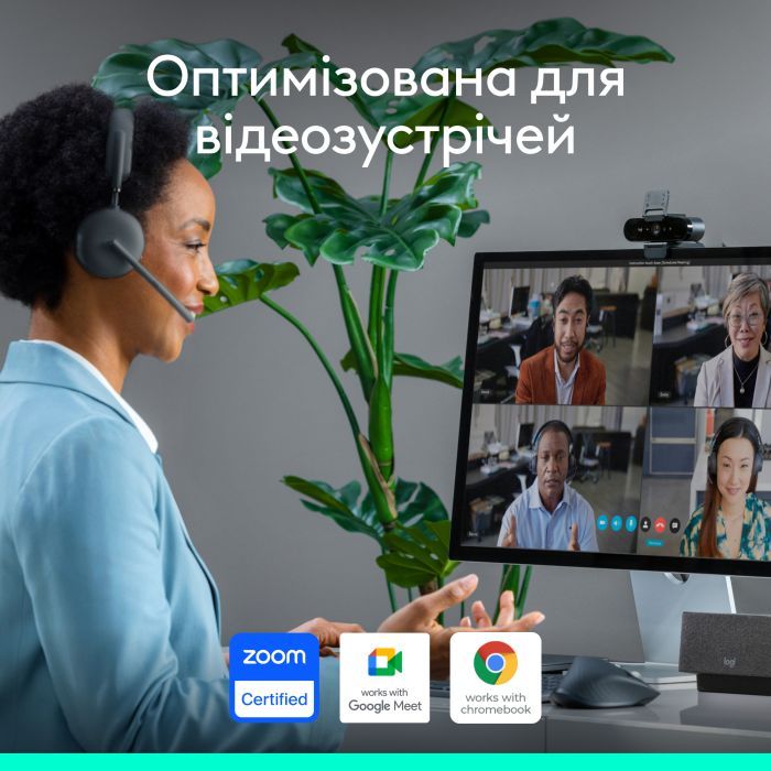 Веб-камера Logitech Brio 4K Ultra HD Graphite (960-001718) изображение 6